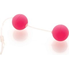  Розовые вагинальные шарики на прозрачной сцепке 