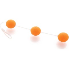  Анальная цепочка из 3 оранжевых шариков 