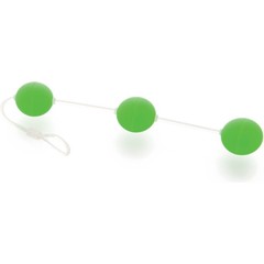  Анальная цепочка из 3 зеленых шариков 