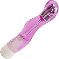  Фиолетовый изогнутый вибратор LUCID DREAM 18 см 