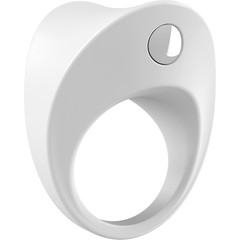  Белое эрекционное кольцо B11 с вибрацией 