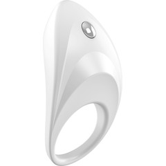  Белое эрекционное кольцо B7 с вибрацией 