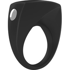  Чёрное эрекционное кольцо B6 с вибрацией 