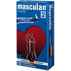  Презервативы Masculan Classic 2 Dotty с пупырышками 10 шт 