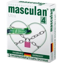  Ультрапрочные презервативы Masculan Ultra 4 Strong 3 шт 
