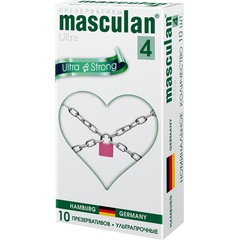  Ультрапрочные презервативы Masculan Ultra 4 Strong 10 шт 