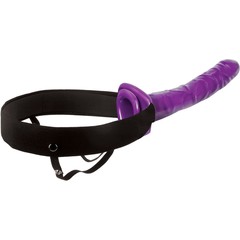  Мужской полый фиолетовый страпон 10 Purple Passion Hollow Strap-On 24 см 