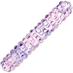  Двухцветный вагинальный стимулятор Purple Rose Nubby, 17,5 см 
