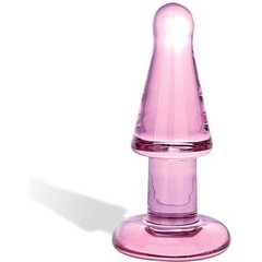  Розовая анальная пробочка с закругленной головкой Orbital 