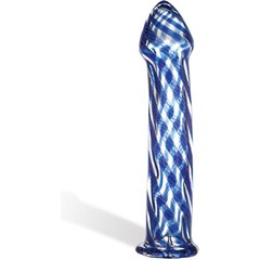  Стильный клетчатый фаллос из стекла Moons of Jupiter, 17 см 