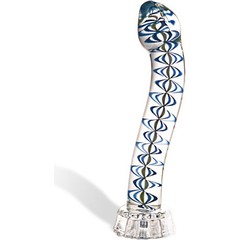  Мерцающий стеклянный фаллоимитатор, 18 см 