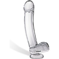 Классический стеклянный фаллос Jolly Giant, 23 см 