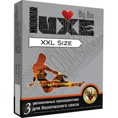  Презервативы большого размера LUXE Big Box XXL size 3 шт 