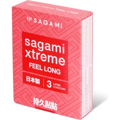  Утолщенные презервативы Sagami Xtreme Feel Long с точками 3 шт 