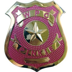  Розовый значок Police Badge 