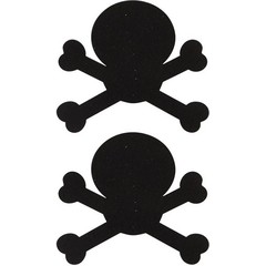  Украшение на соски Nipple Stickers в форме черепов 