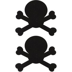  Украшение на соски Nipple Stickers в форме черепов 