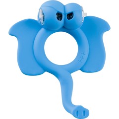  Голубое кольцо Beasty Toys Easy Elephant с вибрацией и светящимися глазами 