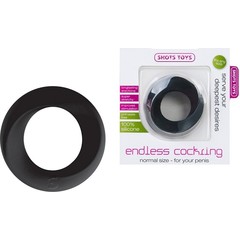  Эрекционное кольцо Endless Cocking Small черного цвета 
