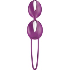  Фиолетовые вагинальные шарики Smartballs Duo 