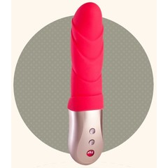  Красный мини-вибратор Flora 16,7 см 