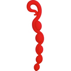  Красная анальная цепочка Bendybeads 26,2 см 
