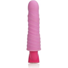  Розовый гнущийся вибромассажёр 10-Function Pleasure Bendie Vibes 20 см 