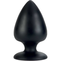  Черная силиконовая анальная пробка COLT BIG BOY BLACK 