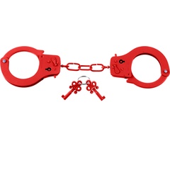  Металлические красные наручники Designer Metal Handcuffs 