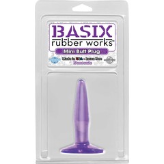  Маленькая фиолетовая анальная пробка Mini Butt Plug 10,8 см 