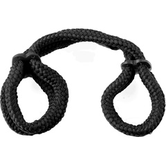  Черные верёвочные оковы на руки или ноги Silk Rope Love Cuffs 
