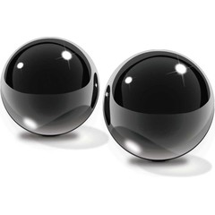  Стеклянные вагинальные шарики Medium Black Glass Ben-Wa Balls 
