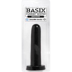  Черный фаллоимитатор SMOOTHY BASIX 13,3 см 