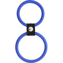  Синее двойное эрекционное кольцо Dual Rings Blue 