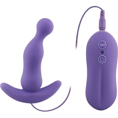  Фиолетовый анальный стимулятор Balls Style с вибрацией 