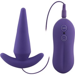  Вибростимулятор пурпурного цвета Probe Vibrating Anal Plug для анальной стимуляции 