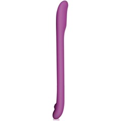  Плоский фиолетовый гнущийся вибромассажер Serenity 20,3 см 