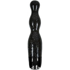  Чёрная виброёлочка Starlight Gems Libra Vibrating Massager 20,5 см 