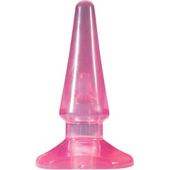 Розовая анальная пробка с вибропулей Passion Plug 10,5 см 