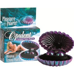  Перламутровые фиолетовые вагинальные шарики Opulent Lacquer Cote Pearls 