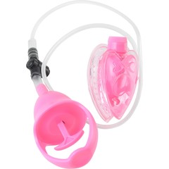  Вакуумная помпа с вибрацией Mini Pussy Pump Pink 