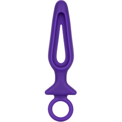  Фиолетовая силиконовая пробка с прорезью Silicone Groove Probe 10,25 см 