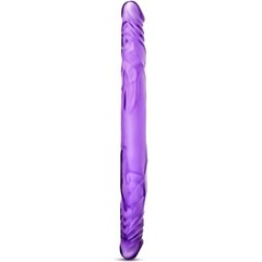  Фиолетовый двусторонний фаллоимитатор 14 Inch Double Dildo 35 см. 