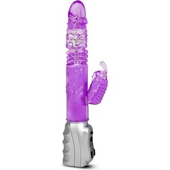  Фиолетовый вибромассажер Butterfly Stroker 29,8 см 
