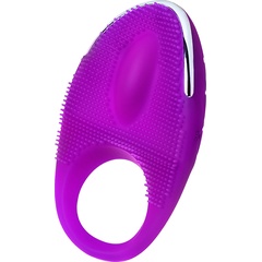  Фиолетовое перезаряжаемое виброкольцо с ресничками JOS RICO 