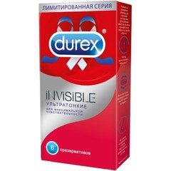  Ультратонкие презервативы Durex Invisible 6 шт 