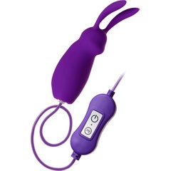  Фиолетовое виброяйцо с пультом управления A-Toys Bunny, работающее от USB 
