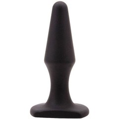  Чёрная анальная втулка Sex Expert 10,5 см 