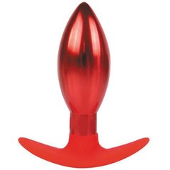  Каплевидная анальная втулка красного цвета 10,6 см 