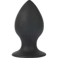  Чёрная анальная втулка Sex Expert 8 см 